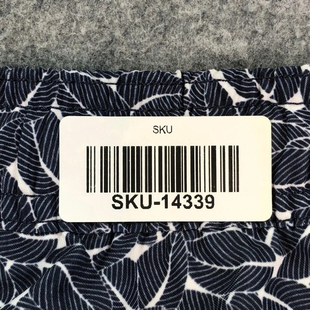 Onia The Calder Mens Swim Trunks XL Navy Leaf Pattern Stretch Beach Board Shorts
